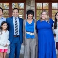 Victor Cardenas poses with family and President Mantella